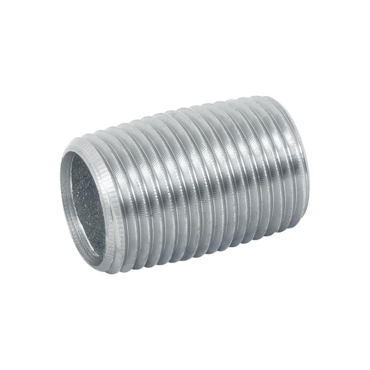 Niple de acero galvanizado 1/2' cuerda corrida, Foset Caja con 10, 47536