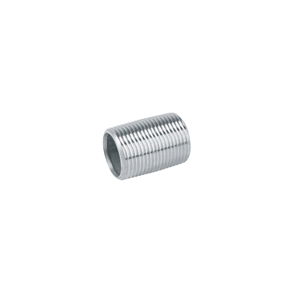 Niple de acero galvanizado 1/4' cuerda corrida, FOSET Caja con 20, 43963