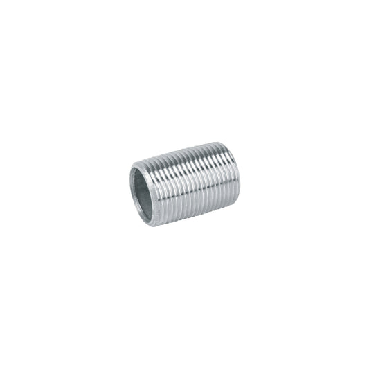 Niple de acero galvanizado 1/4' cuerda corrida, FOSET Caja con 20, 43963