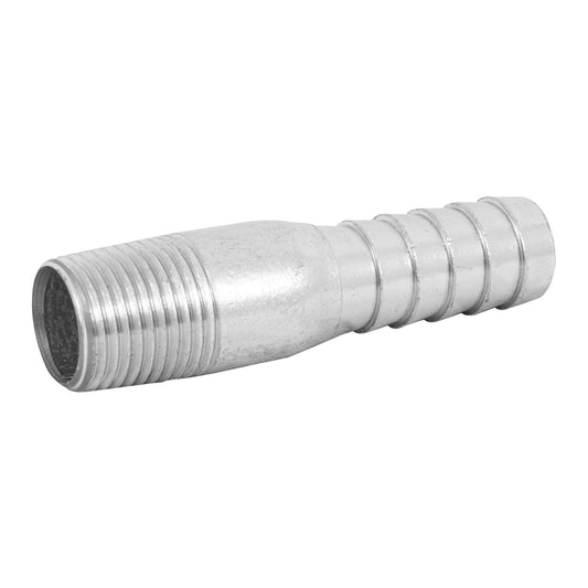Niple de acero galvanizado 1/2' tipo botella, Foset Caja con 10, 48175
