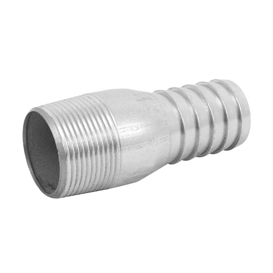 Niple de acero galvanizado 1-1/4' tipo botella, Foset Caja con 4, 48178