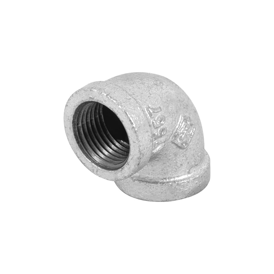 Codo 90° acero galvanizado de 1/2', Foset Caja con 10, 47557