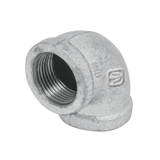 Codo 90° acero galvanizado de 3/4', Foset Caja con 10, 47558