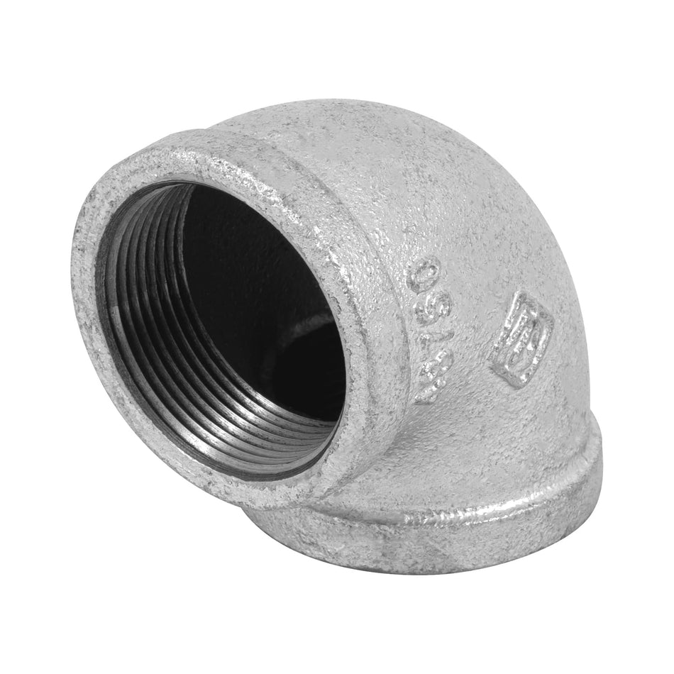 Codo 90° acero galvanizado de 1-1/2', Foset Caja con 4, 48750