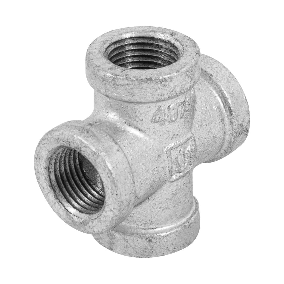 Cruz de acero galvanizado 1/2', Foset Caja con 5, 48743