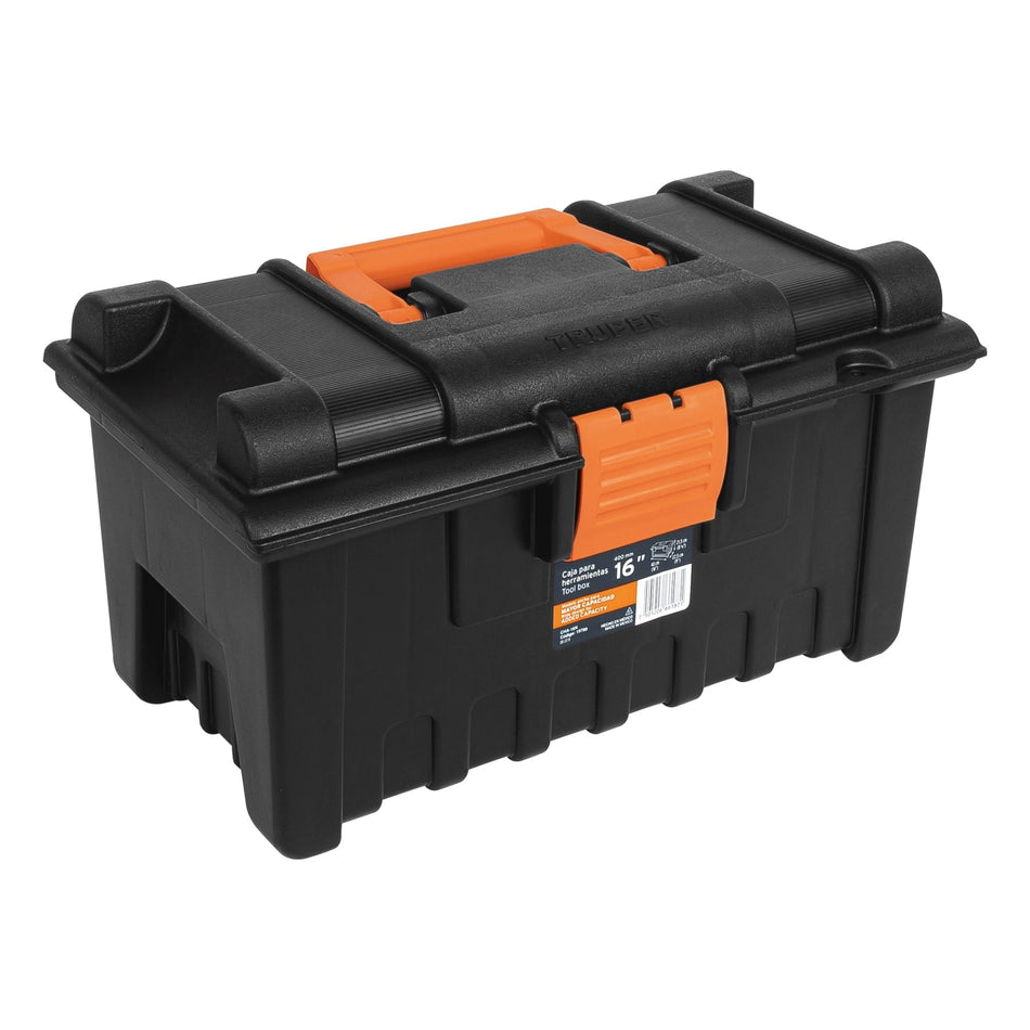 Caja para herramienta de 16' sin compartimentos, TRUPER Caja con 2, 19790