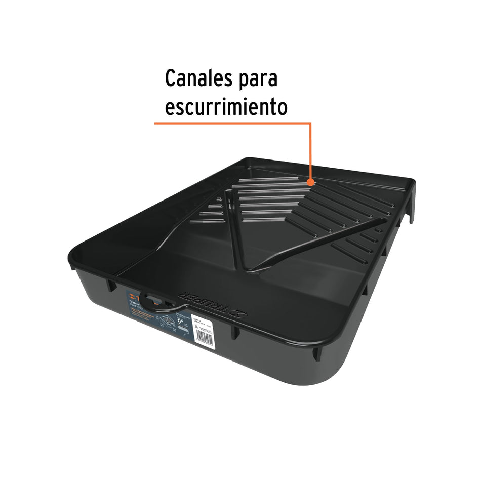 Charola para rodillo 9' profesional, TRUPER Caja con 12, 19211