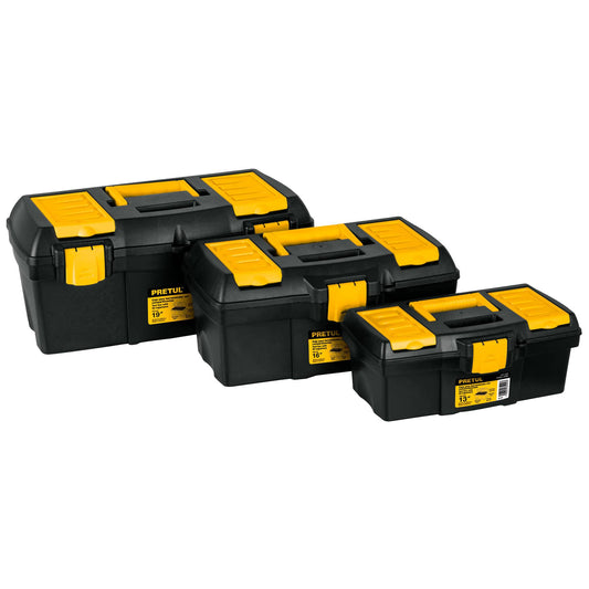 Caja para herramienta de 19' con compartimentos, Pretul Caja con 2, 20604