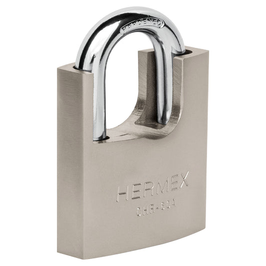 Candado de hierro 60 mm con coraza, llave anti-ganzúa Caja con 3, 43314