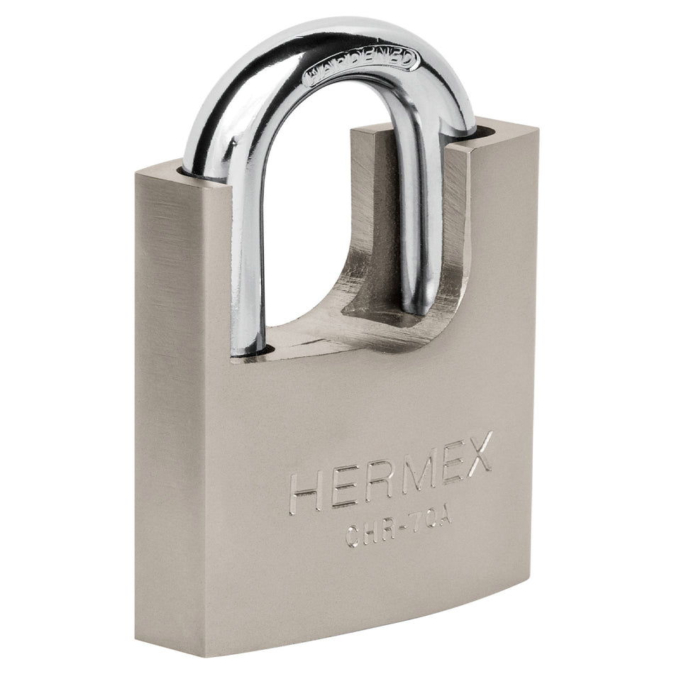 Candado de hierro 70 mm con coraza, llave anti-ganzúa Caja con 3, 43003
