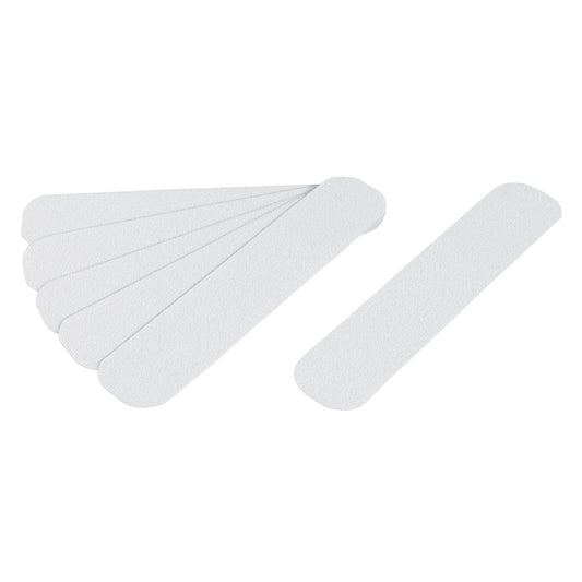 Tarjeta 6 tiras 23cm antiderrapantes blancas 50mm c/abrasivo Caja con 5, 12531