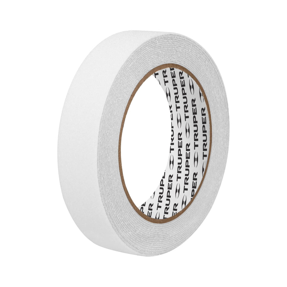 Rollo de 5m de cinta antiderrapante blanca 25mm con abrasivo Caja con 6, 12543