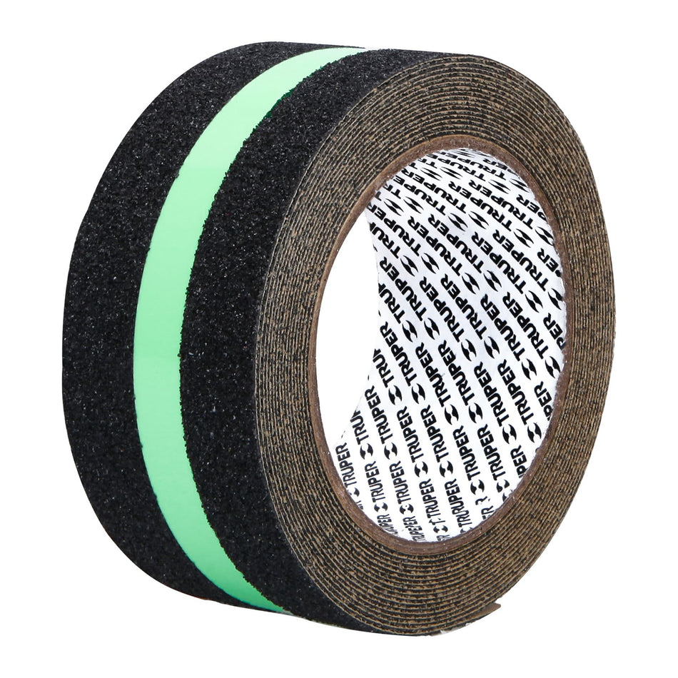 Rollo de 5 m cinta antiderrapante fotolumini. 50 mm abrasivo Caja con 3, 101450