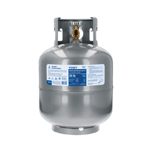 Cilindro portátil para gas LP, 20lb (9kg) Foset, 48107