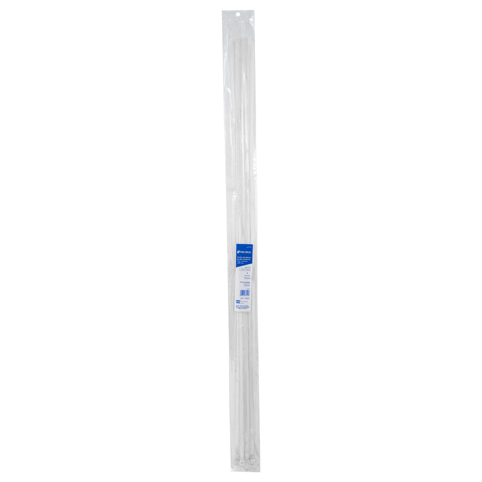 Bolsa con 10 cinchos plásticos 175 lb, 900x9 mm, naturales Caja con 10, 48987