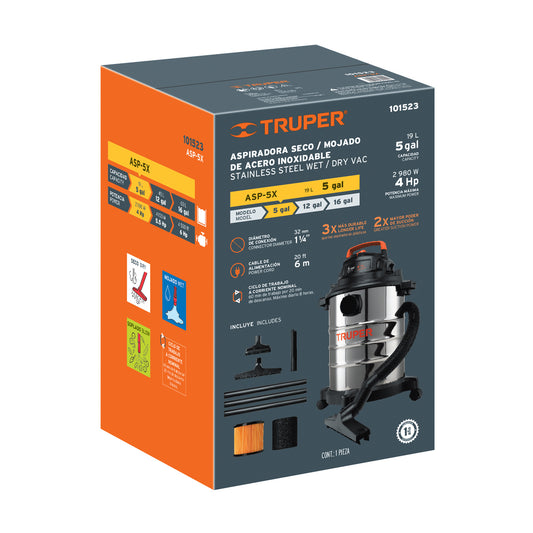 Caja de empaque de repuesto para ASP-5X, Truper, 103121