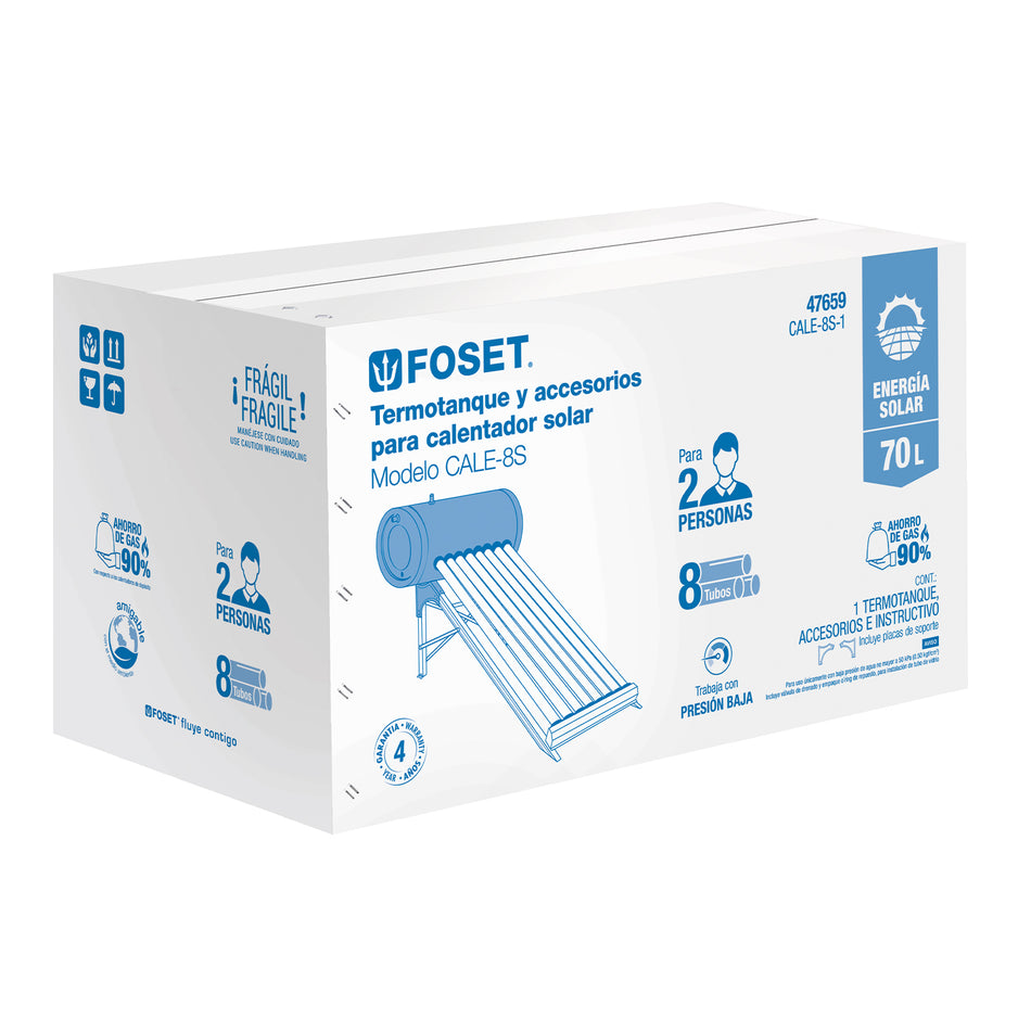 Caja de empaque de repuesto para termotanque CALE-8S, Foset, 47777