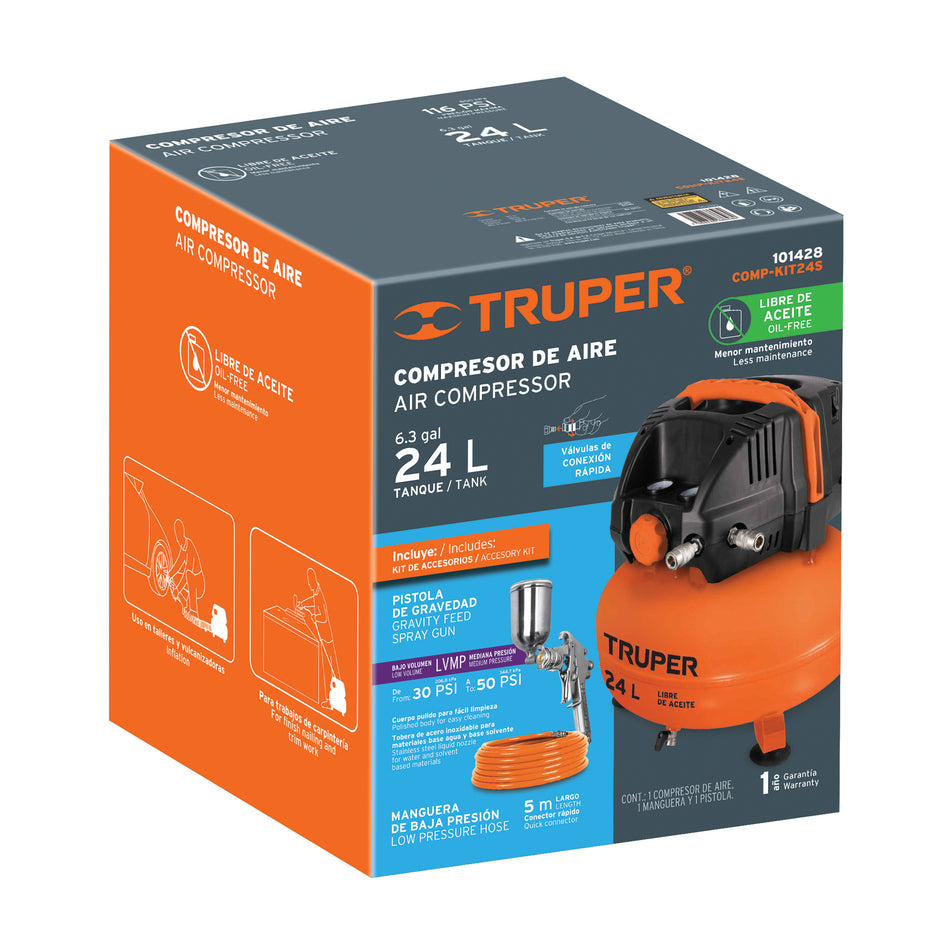 Caja de empaque de repuesto para COMP-24S, Truper, 102585