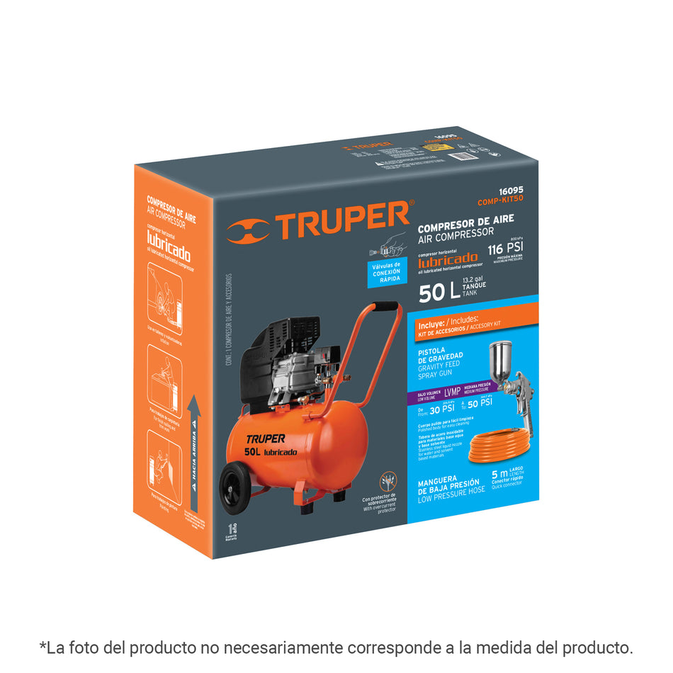 Caja de empaque de repuesto para COMP-50Q, TRUPER, 104151