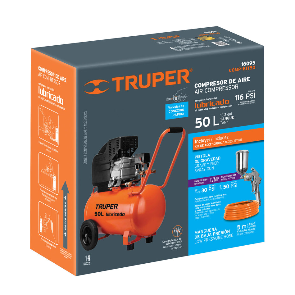 Caja de empaque de repuesto para COMP-KIT50, Truper, 101938