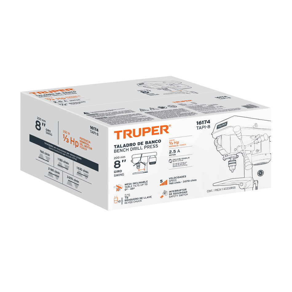 Caja de empaque de repuesto para TAPI-8, Truper, 101833