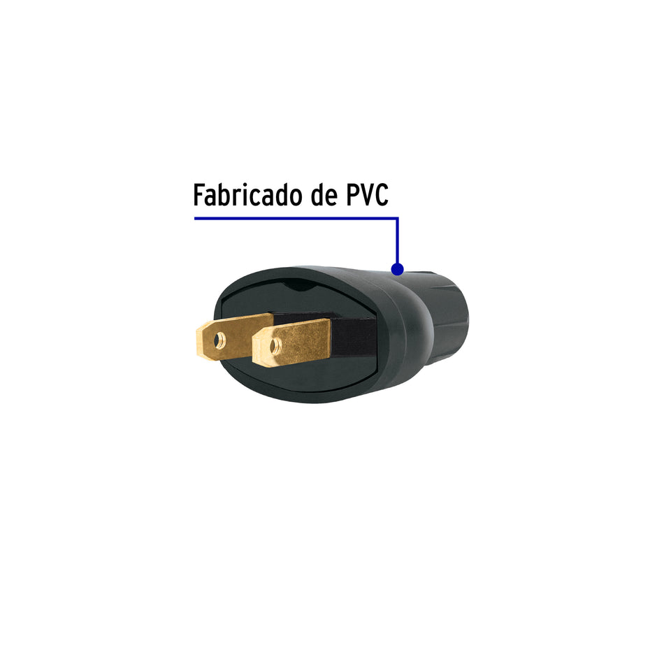 2 Clavijas de PVC, Volteck Caja con 20, 46122