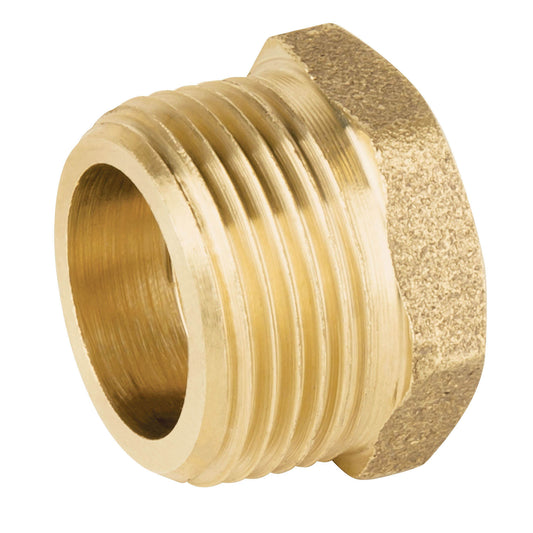 Reducción bushing de latón, 1' x 1/2', Foset Caja con 5, 49063