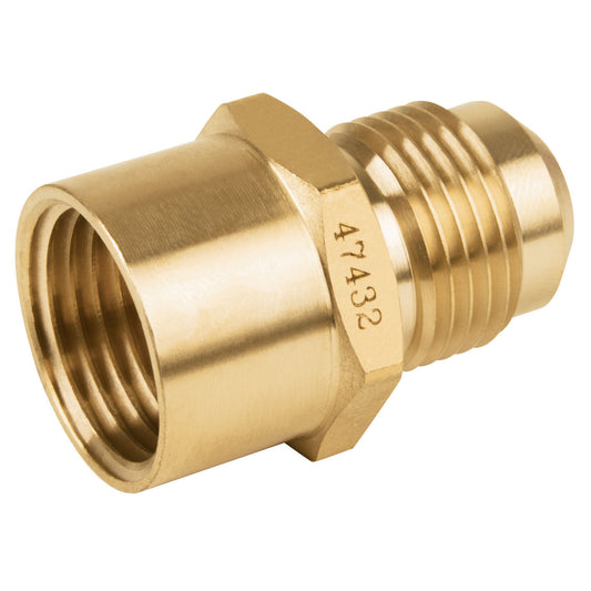 Niple campana de latón de 1/2' X 1/2', Foset Caja con 10, 47432