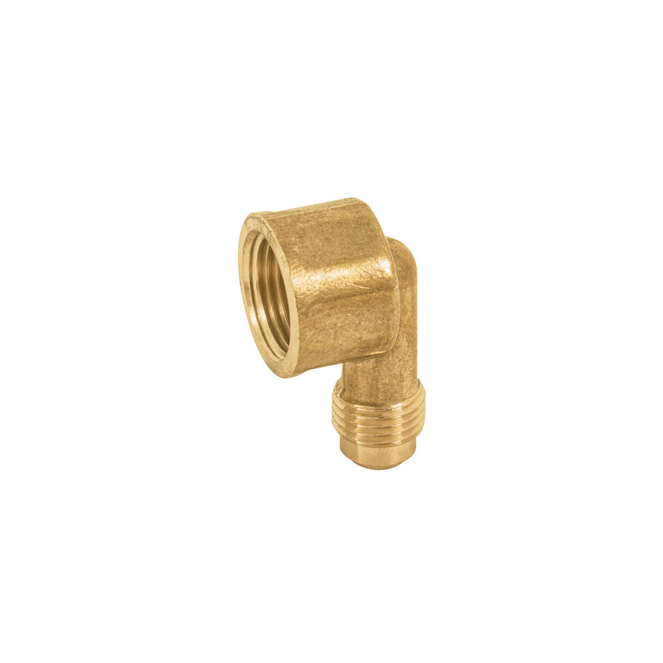 Codo para estufa a 90° de latón de 5/16' x 3/8', Foset Caja con 10, 41059