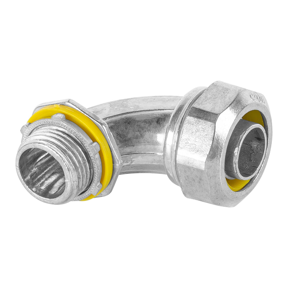 Conector curvo de 1/2' para tubo liquid tight, Volteck Caja con 10, 46933