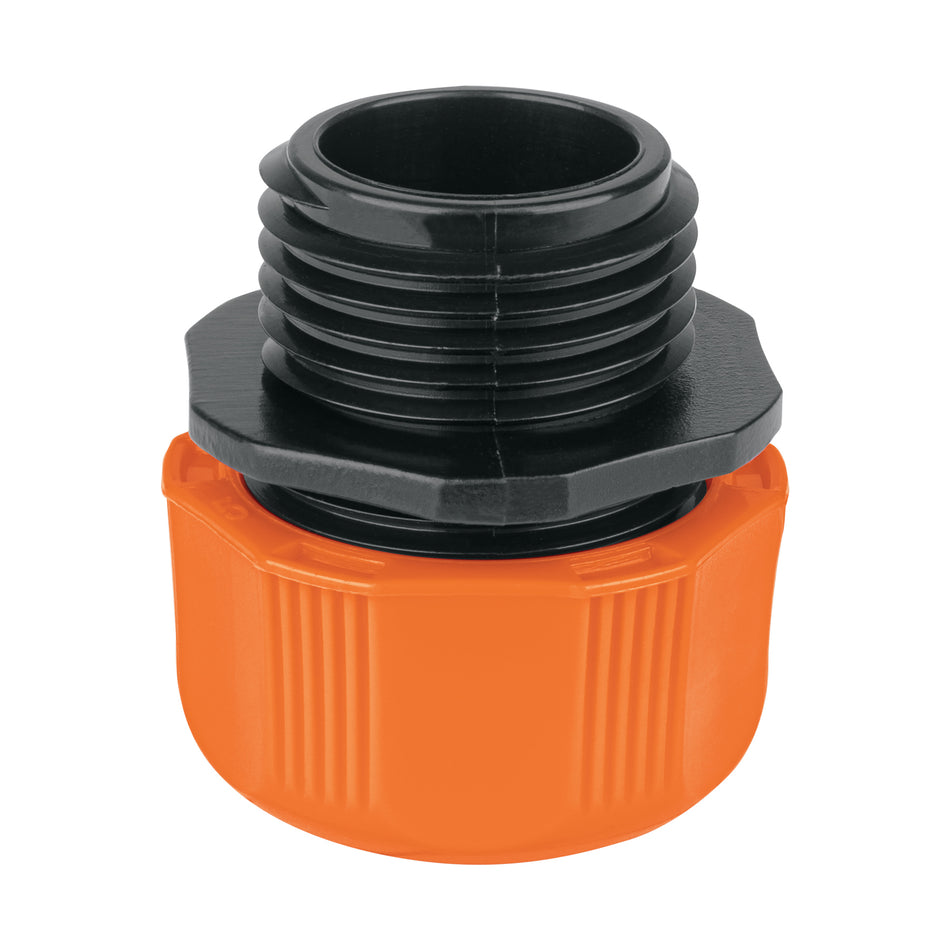 Conector 1/2' macho de ABS con tuerca de ajuste manual Caja con 12, 103060