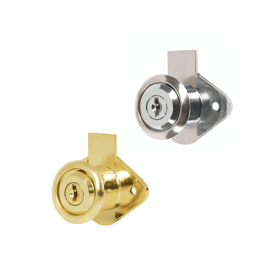 Cerradura para mueble, modelo 21, latón, Hermex Basic Caja con 12, 23505