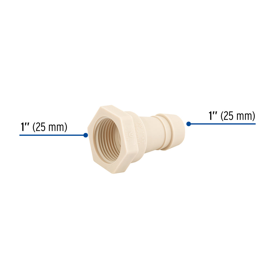 Adaptador inserción rosca interior de 1x1', Foset Caja con 5, 48582