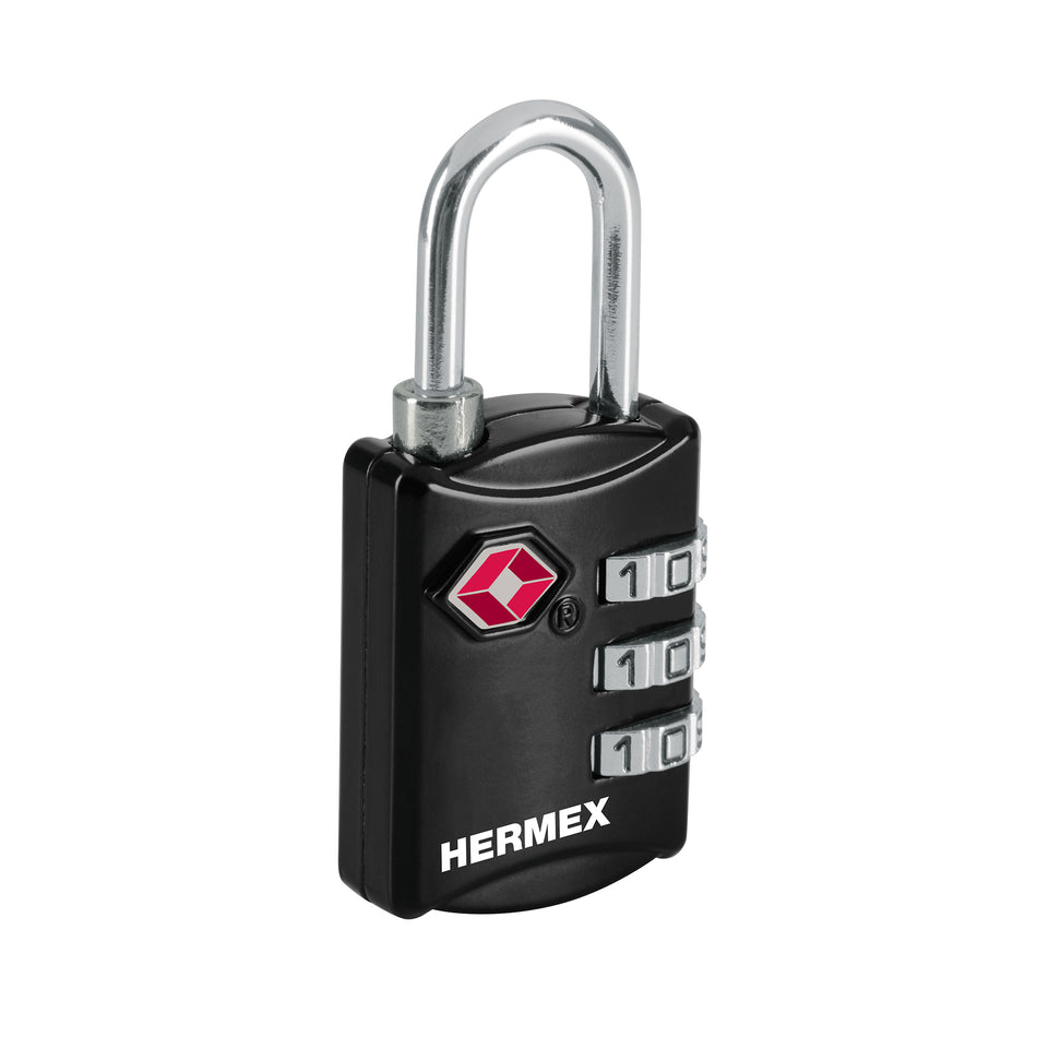Candado maletero de combinación 27 mm seguridad TSA, blíster Caja con 6, 46291