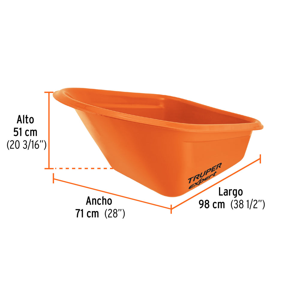 Concha plástica para carretilla TP-7X, Truper Expert, 103361