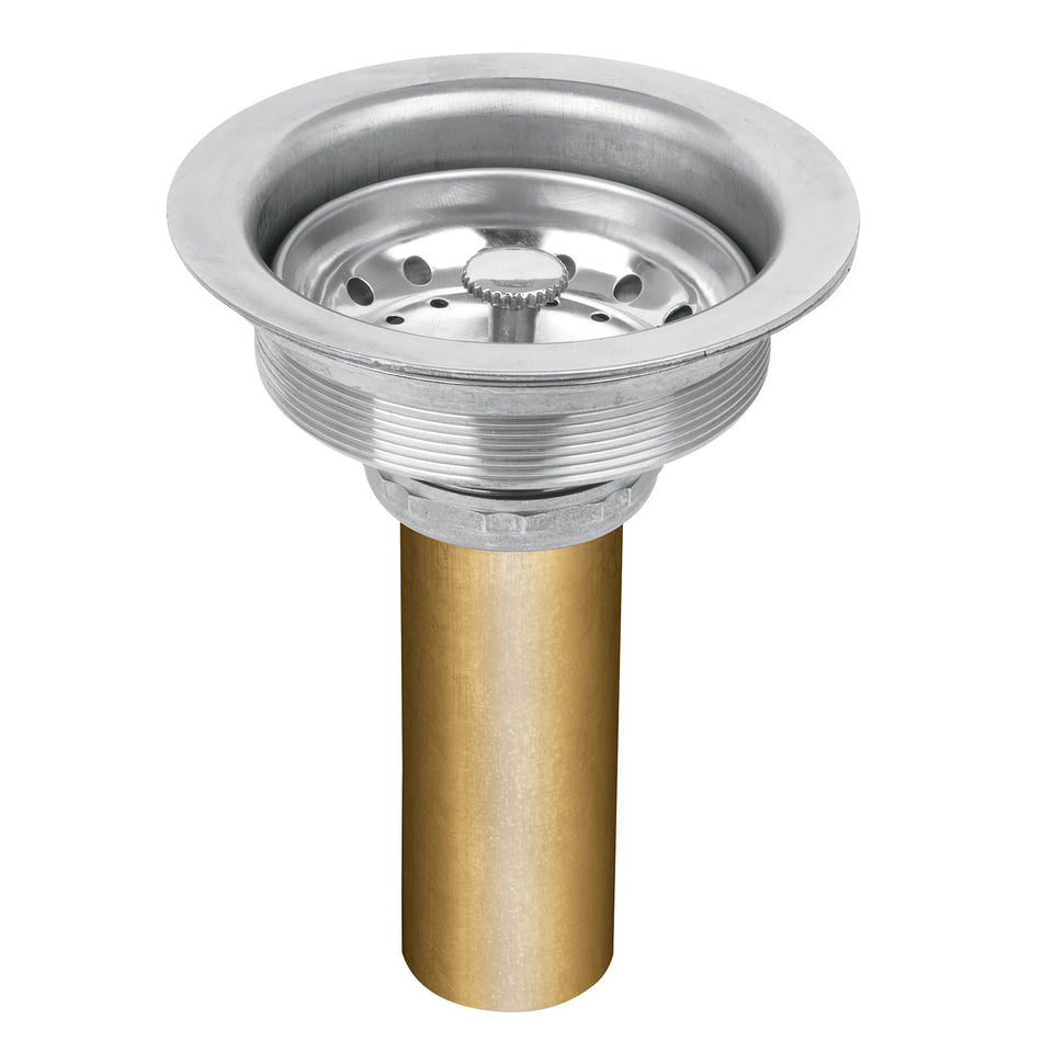 Contracanasta 3-1/2' inox, tubo latón, Foset Caja con 6, 49352