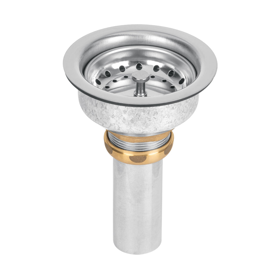 Contracanasta 3-1/2' inox, instalafácil, tubo inox, Foset Caja con 3, 47453
