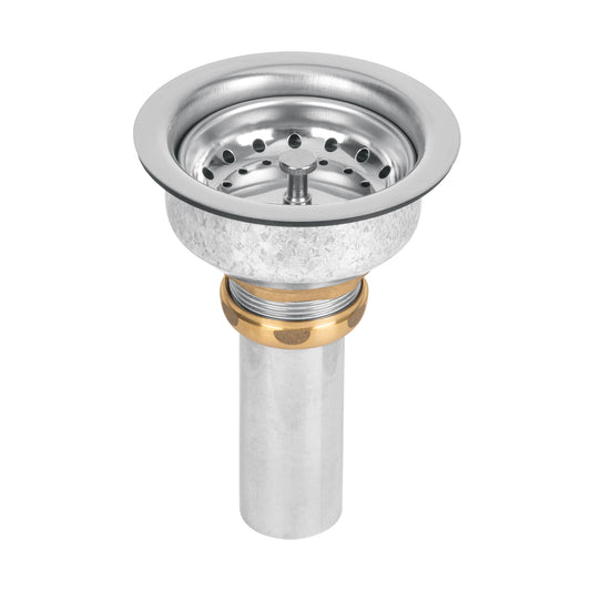 Contracanasta 3-1/2' inox, instalafácil, tubo inox, Foset Caja con 3, 47453