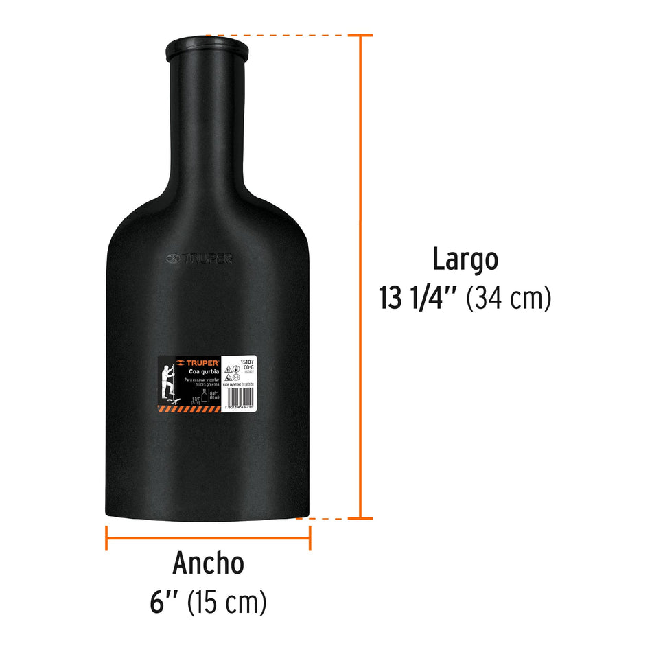 Coa gurbia, sin mango, Truper Caja con 4, 15107