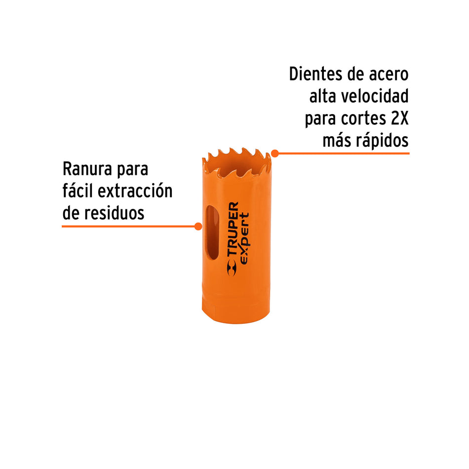 Brocasierra bimetálica 1', Truper Expert Caja con 3, 18088