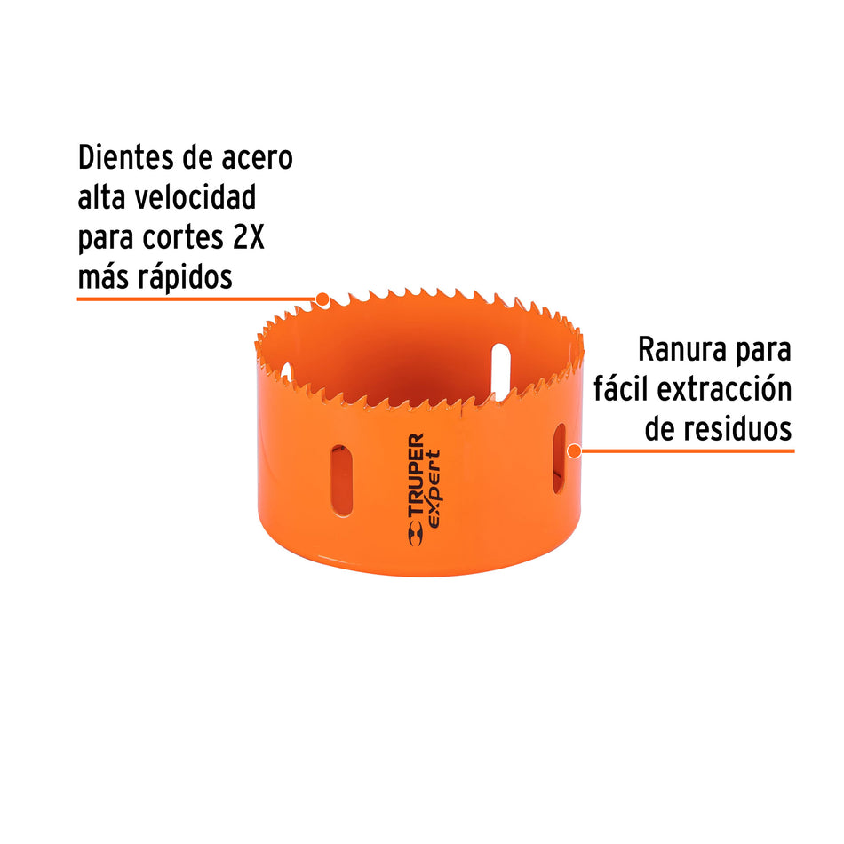 Brocasierra bimetálica 3-1/2', Truper Expert Caja con 3, 14717