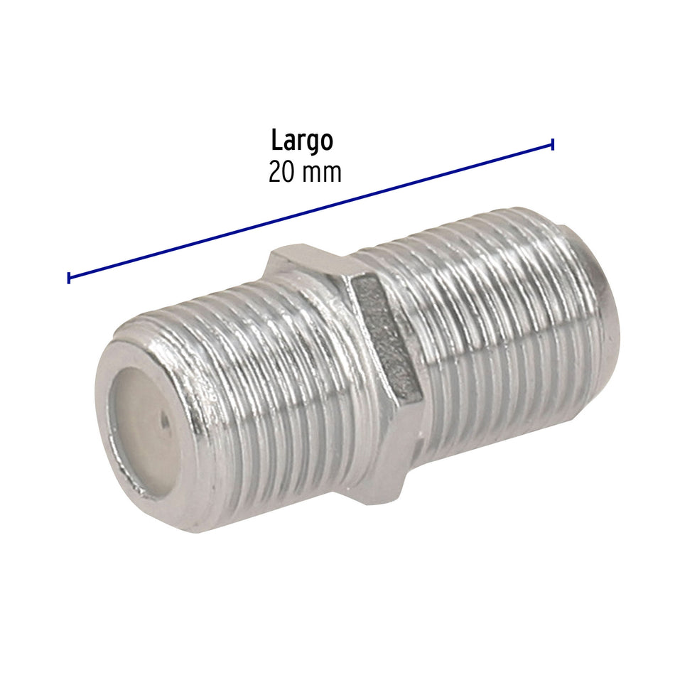 Bolsa con 4 conectores coaxiales RG 59 para conector macho Caja con 10, 48483