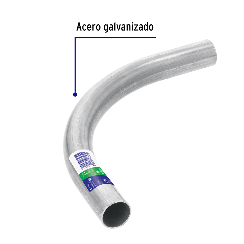 Codo Conduit 90° 1/2' pared delgada (1 mm), et. verde Caja con 10, 47774