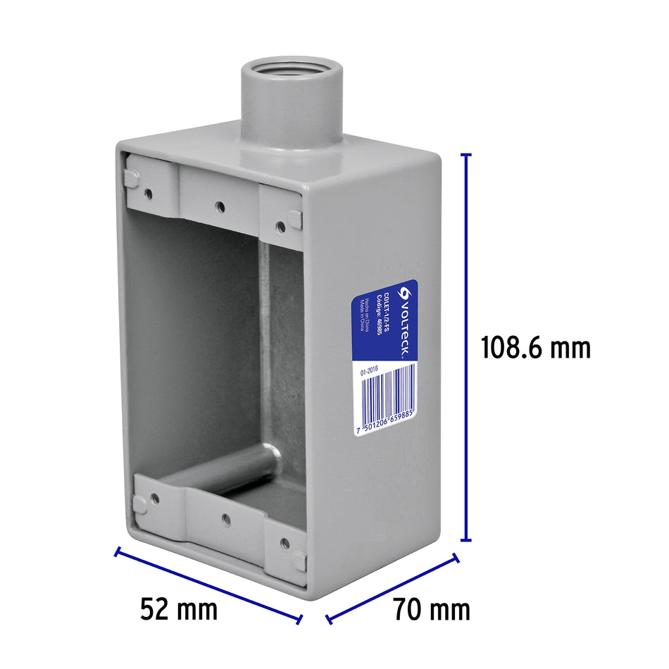 Condulet 1/2' conexión tipo FS, Volteck Caja con 5, 46985