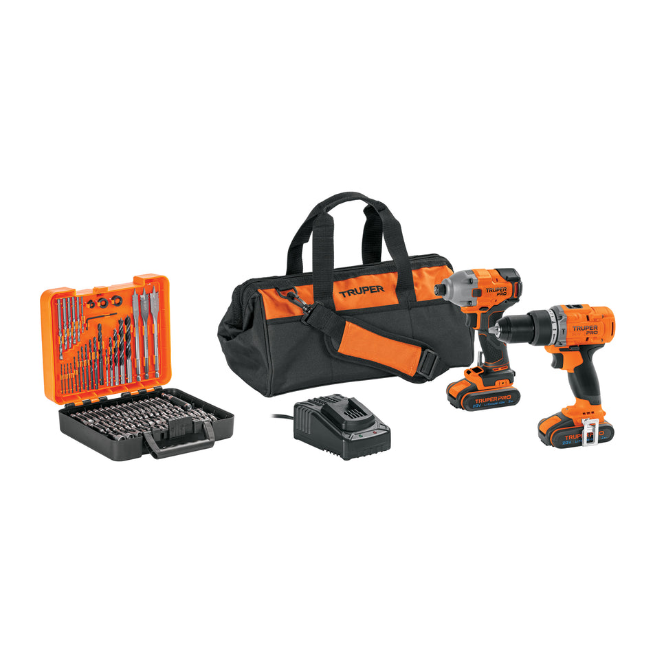Combo rotomartillo/destornillador impacto, 20V, PRO, 103392