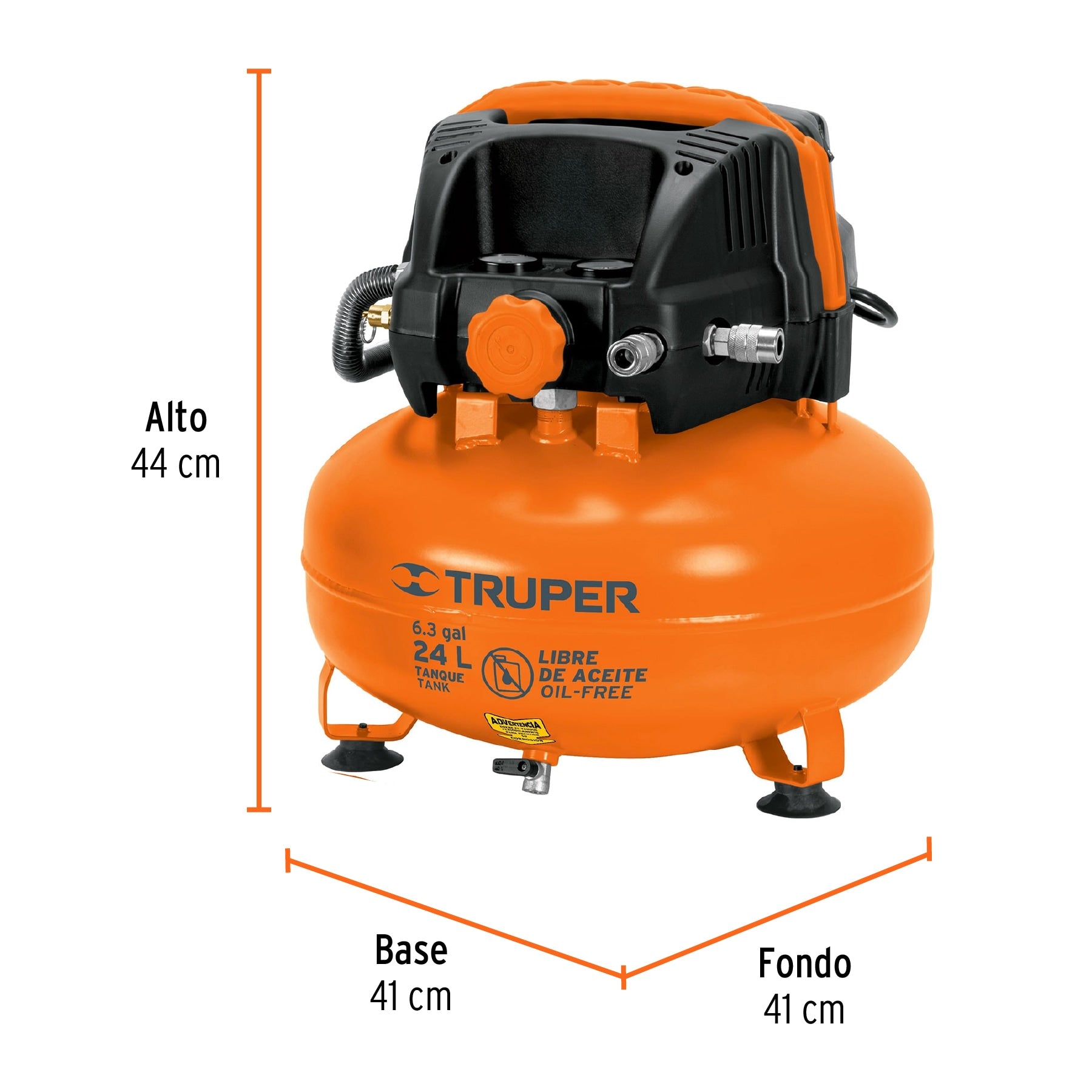 Kit comp libre de aceite 24 L, 2-2/3 HP, PIPI-420 y manguera, 101428