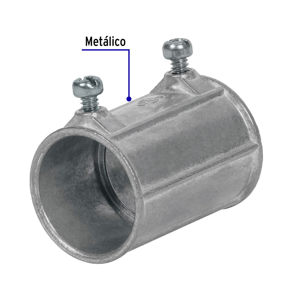 Cople conduit 1', Volteck Caja con 10, 46955
