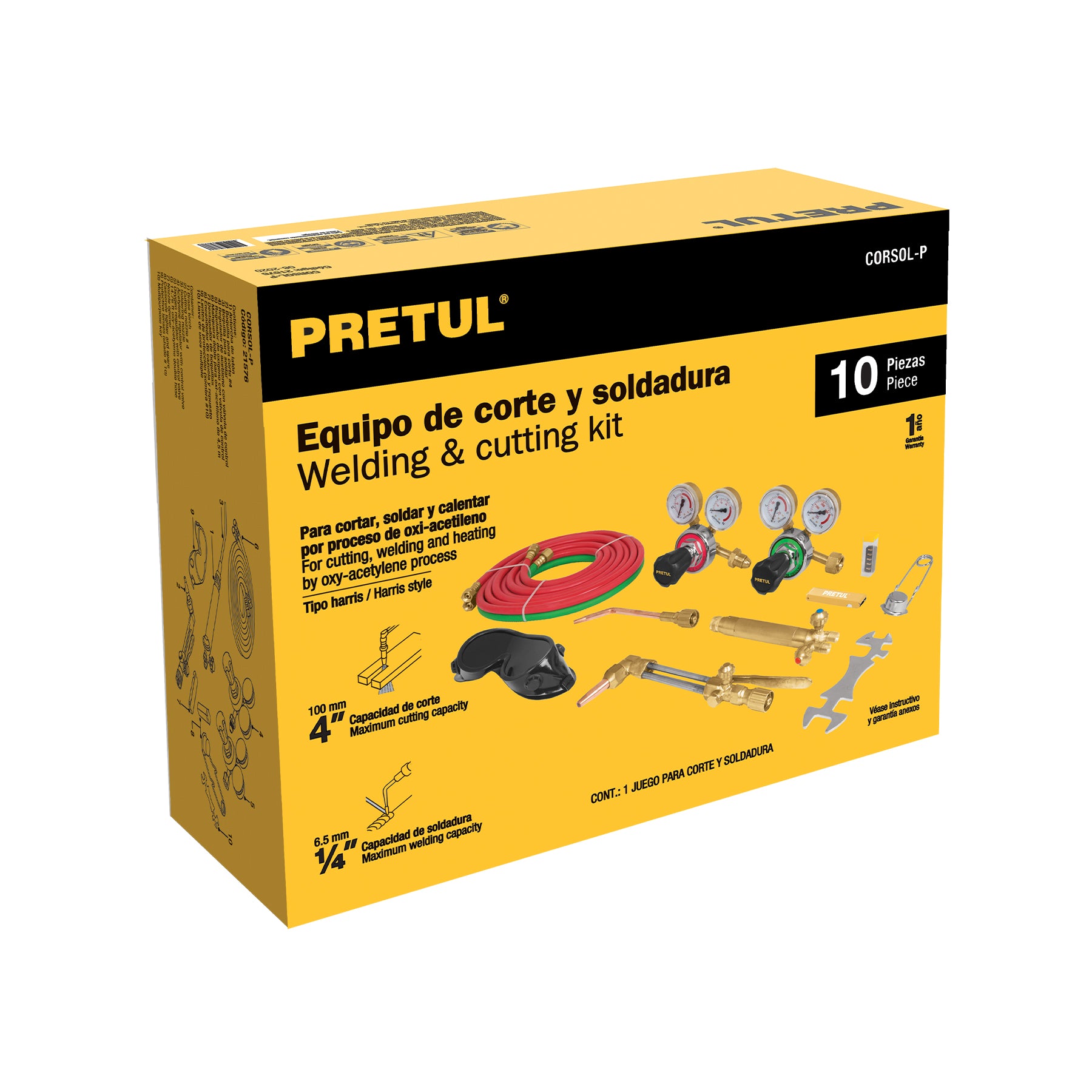 Equipo de corte y soldadura, Pretul, 21576