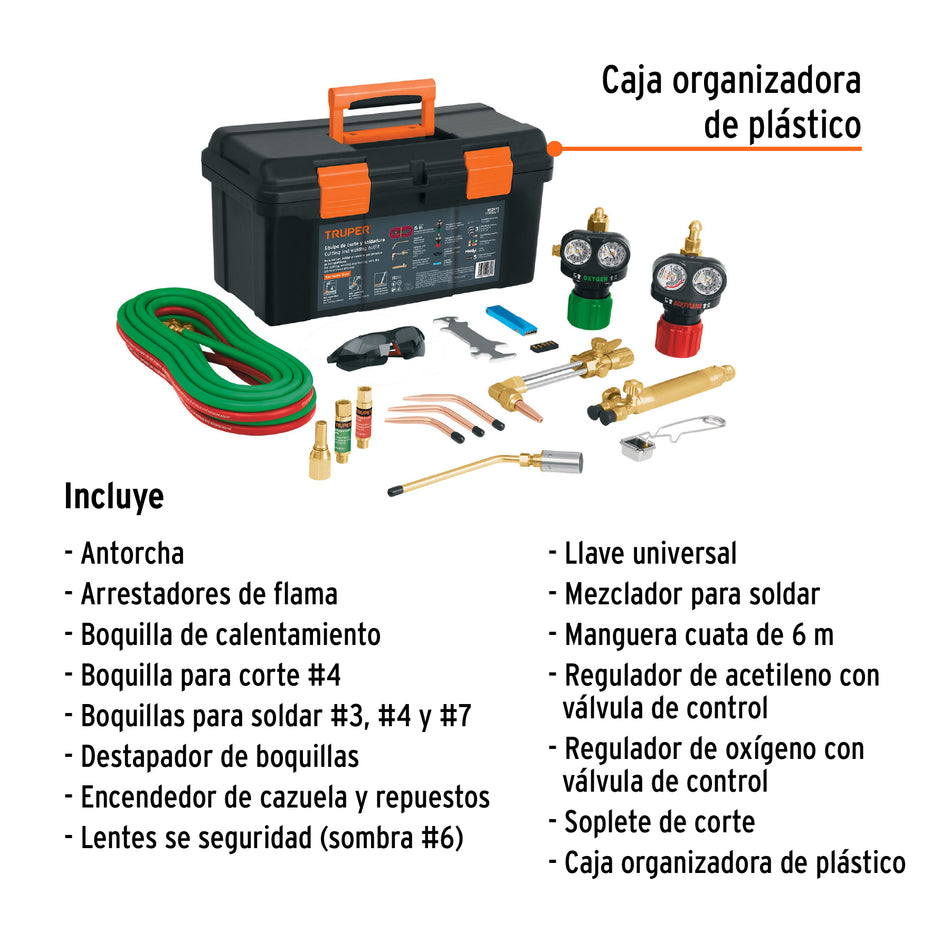 Equipo de corte y soldadura, Truper, 102972