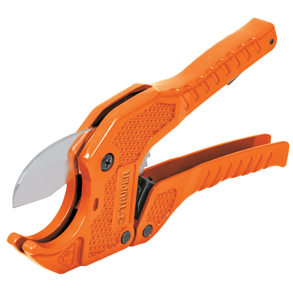 Cortador de tubo de plástico, capacidad corte 1-5/8', TRUPER Caja con 4, 12860